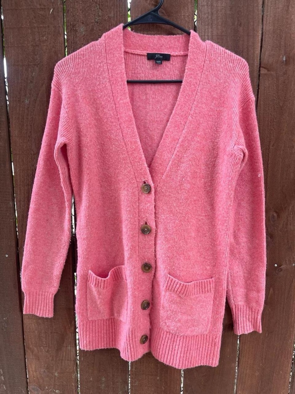 J Crew Hthr Bright Dalia Supersoft Merino Alpaca Blend Casual Cardigan XXS